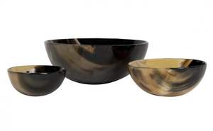 CUENCO DE CUERNO DE BÚFALO DE LA MEJOR CALIDAD para COCINA HECHO A MANO COLOR NATURAL ÁGATA DECORACIÓN PULIDA ESTILO MODERNO ECOLÓGICO - Product Image 3