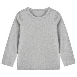 Enfants garçons décontracté T-shirt à manches longues Logo personnalisé 100% coton pas cher prix de gros - Product Image 4
