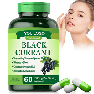 Bán buôn người phụ nữ PMS thời kỳ mãn kinh axit béo Blueberry nho đen bổ sung nước trái cây chiết xuất nho đen viên nang cho sức khỏe da - Product Image 1