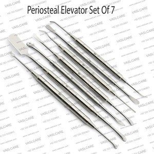 Ensemble de 7 Élévateurs Pério-ostéens Manuels pour Implants Dentaires, Instruments Chirurgicaux pour Levage du Sinus et Parodontie par Vaslcare - Product Image 1