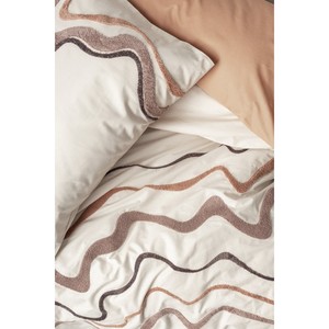 Juego de Funda Nórdica Doble Bordada de Algodón Caramelo Molende, Tamaño King, 4 Piezas, Ropa de Cama Geométrica para Invierno, Cálida y Elegante - Product Image 2
