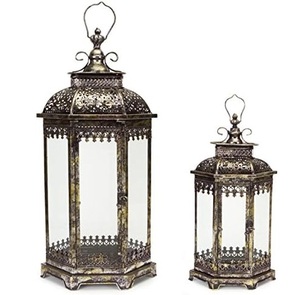 Linterna de Metal decorativa de estilo marroquí de diseño elegante para decoración del hogar, perfecta para decoración del hogar, fiestas y eventos, Mesa - Product Image 2