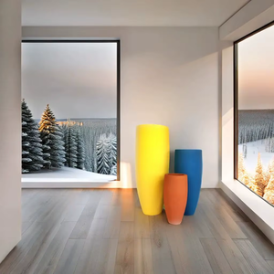 Pot de jardinière en fibre de verre écologique classique Design intérieur/extérieur polyvalent pour la maison jardin utiliser diverses plantes en gros - Product Image 6