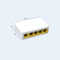 Clxlink SF05 Commutateur Ethernet rapide 1G haute performance 5 ports Full-Duplex Half-Duplex Mini boîtier plastique/métal Plug & Play