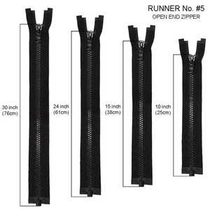 Fermeture éclair Vislon en résine, fermeture éclair personnalisée à extrémité ouverte, fermeture éclair robuste pour tentes, service OEM - Product Image 3