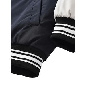 Veste universitaire pour homme, service OEM 2025, légère, à la mode, personnalisée, avec manches en cuir, veste universitaire pour homme - Product Image 4