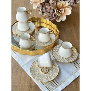 Olympos Gold tazza di tè Set 12 pezzi per 6 persone