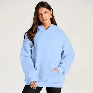 เสื้อฮู้ดสวมหัวโอเวอร์ไซส์สำหรับผู้หญิงชุดลำลองแบบลำลองทำจากวัสดุที่ดีที่สุดระบายอากาศ - Product Image 1