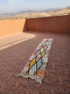 Alfombra de Lana Anudada a Mano Estilo Marroquí, Alfombra Persa con Borlas para Sala de Estar, Dormitorio, Comedor, Pasillo, Pelo Medio - Product Image 4