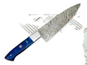 Personalizado de alta calidad OEM/ODM servicio mango de madera de lujo cuchillo de Chef hecho a mano de acero de Damasco cuchillo de cocina de mano ajustable - Product Image 2