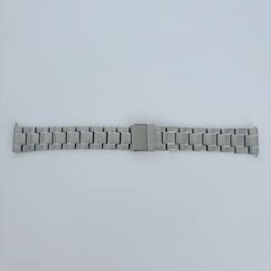 Pulsera de reloj de eslabones de acero inoxidable sólido Diseño de hebilla plegable conveniente - Product Image 3