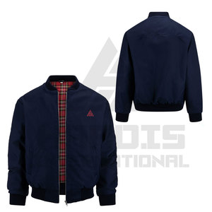 Meilleure vente Blouson bombardier pour homme polaire décontractée veste de baseball printemps-automne Blouson bombardier à manches longues coupe ajustée - Product Image 1