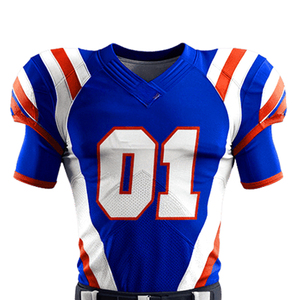 High Quality Custom American Football Uniforms New Design Unisex Jersey Set with <b>Shorts</b> 100% <b>Polyester</b> Breathable Quick Dry - Product Image 3