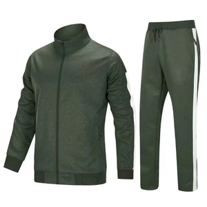 Custom Hooded Solid Sports Cotton Tracksuit for Men Quick Dry Breathable Fabric OEM Manufacturer - Product Image 3