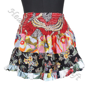 Gypsy Indian Patchwork Mini Rara Hippy Boho Festival Jupe boho élégant MS013 patch coton mini jupe sexy pour les vêtements d'été - Product Image 3