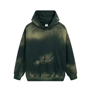 Sudadera con capucha de algodón de rizo francés de peso pesado, Sudadera con capucha con tinte de corbata, sudadera unisex de gran tamaño, sudaderas con capucha con lavado ácido y sol desteñido - Product Image 2