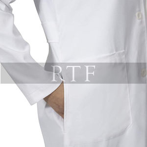 Venta caliente Blanco Hospital Enfermera Scrubs Diseño de moda Bata de laboratorio-Uniformes impermeables de calidad premium por Raw to Fine - Product Image 6