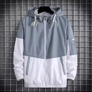Veste coupe-vent de course légère respirante et résistante à l'eau parfaite pour la veste coupe-vent extérieure meilleure qualité - Product Image 1