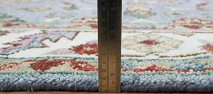 Alfombras de Diseño Floral Ushak de Poliéster Hechas a Mano de Alta Calidad, Alfombras para Piso de Hogar Antideslizantes y Lavables con Respaldo de Látex, Tamaño Personalizado, India - Product Image 5