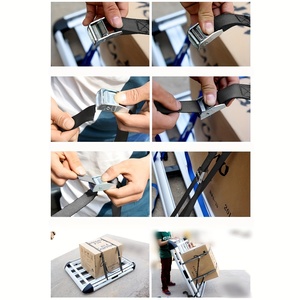 Boucle en alliage de zinc sangle d'arrimage corde de Tension de voiture forte ceinture à cliquet sac à bagages arrimage de cargaison robuste reliure de cargaison réutilisable - Product Image 3