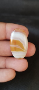 Haute qualité Botswana naturel jaune Agate Cabochon 5-8mm mélange forme toutes les tailles pierres précieuses de guérison bijoux pour pendentif collier - Product Image 4