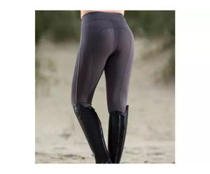 Mallas ecuestres para montar a caballo para mujer, calzas con estampado de silicona de asiento completo - Product Image 3