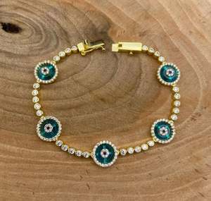 Elegante pulsera de tenis de plata de ley de 925K con diamantes redondos cultivados en laboratorio Regalo lujoso para mujeres - Product Image 3