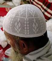 Nueva Llegada en Oferta, Gorros de Oración Musulmanes Kufi Tupi de Alta Calidad, Color Sólido en Relieve, 100% Algodón, Malla Tejida, para Hombre, Bangladesh, Formales