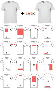 Hombres o cuello raya camiseta escote estampado negro pesado hombres camiseta - Product Image 5