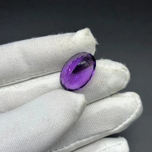 Piedra preciosa de corte ovalado de amatista Natural AAA + 14,90 CTS piedra suelta hermosa piedra preciosa de corte ovalado de amatista 14,90 CTS - Product Image 6