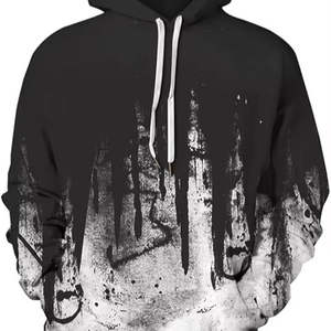 Sudadera con Capucha para Hombre, 100% Algodón, Impresión 3D, Sudadera de Invierno con Bolsillos, Atuendo Moderno, Sudadera con Capucha Estampada - Product Image 1