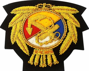 Wholesale High Quality Factory Customs Soft Hand Made Embroidered HS Royal Merchant Badges - Product Image 3