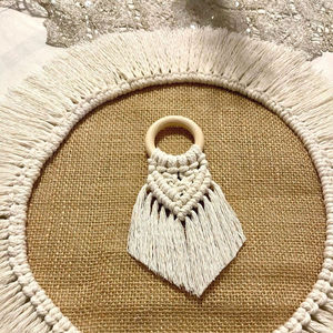 Anillo de Servilleta Tejido de Estilo Encantador para Decoración Elegante de Mesa de Comedor, Uso Diario y Recepción de Invitados con Acabado de Textura Natural - Product Image 1