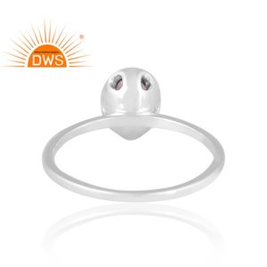 Anillo de piedras preciosas de cuarzo de fresa Natural de plata de ley de nueva tendencia, joyería de diseño personalizado para mujer, regalo para ella - Product Image 2