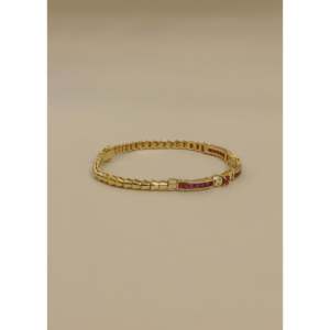 Vintage 18k <b>Ruby</b> Set Fashion Tennis <b>Bracelet</b> Elegant and Luxurious - Product Image 2