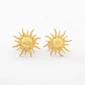 Boucles d'oreilles pendantes en acier inoxydable mignon de mode soleil levant - Product Image 3