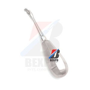 Dissolvant de couronne dentaire coudé Christensen en acier inoxydable à une extrémité Instrument à main Source d'alimentation manuelle - Product Image 4