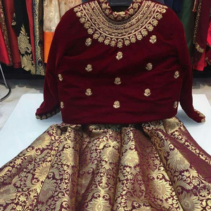 TRENDY---BEAUTIFUL-Vestido largo acampanado con vestido LEHENGA, traje personalizado en cualquier tamaño y color @ 2023 - Product Image 1