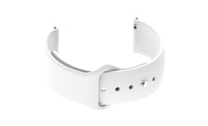 Bracelet de montre sport unisexe JD1606 blanc, durable, respirant, léger, réglable, résistant à l'eau, en silicone, 20-22 mm, acier inoxydable - Product Image 3