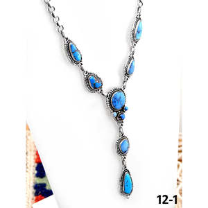Collier artisanal en argent sterling et pierres dorées en forme de goutte d'eau, idée cadeau parfaite - Product Image 3