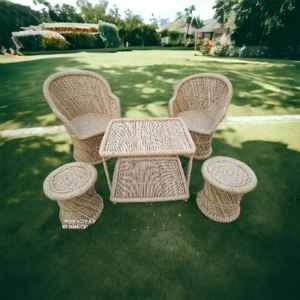 Ensemble de canapés en rotin de bambou d'intérieur à prix de gros, meubles vintage en rotin pour jardin, balcon, salon, canapé d'extérieur en bambou - Product Image 1