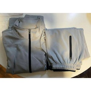 Venta al por mayor de chándal de invierno para hombres con logotipo personalizado ropa deportiva conjunto con capucha + Pantalones con estilo de los hombres de invierno chándal conjunto cálido de dos piezas - Product Image 2