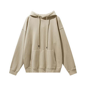 Premium Mens Yellow <b>Plain</b> <b>Hoodie</b> Cotton Fleece Winter Pullover Casual Streetwear Sweatshirt - Product Image 3