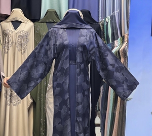 Dubai style abaya Traditional Islamic Women's Saudi Arabian Abaya Spring Polyester Breathable Ankle Length Muslim - Product Image 4