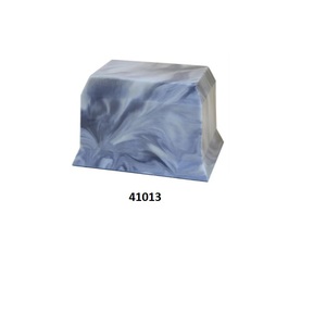 Urne commémorative en marbre de culture de forme rectangulaire personnalisée de vente chaude pour les cendres humaines avec sac en velours gratuit - Product Image 2