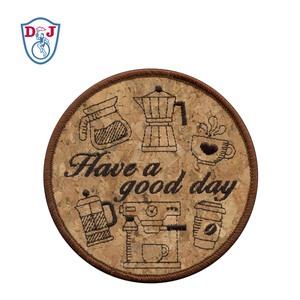 Cảm thấy <span class=keywords><strong>Coaster</strong></span> thêu trà Pad drinkware Mat thêu vải vá Pad - Product Image 5