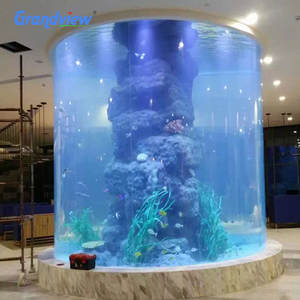 Groot Acryl Plexiglas Rond Acryl <span class=keywords><strong>Aquarium</strong></span> <span class=keywords><strong>Aquarium</strong></span> <span class=keywords><strong>Aquarium</strong></span> Voor <span class=keywords><strong>Aquarium</strong></span> Hotel Restaurant - Product Image 1