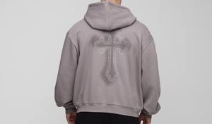 Sudadera con capucha de algodón 100% de la mejor calidad, ropa de calle para hombre, Sudadera con capucha para hombre de gran tamaño - Product Image 4