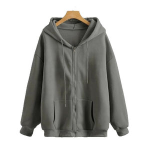 เสื้อฮู้ดดี้แขนยาวทรงโอเวอร์ไซส์คุณภาพสูงสำหรับผู้หญิง ออกแบบสไตล์สตรีทแวร์ สามารถปรับแต่งโลโก้ได้ - Product Image 5