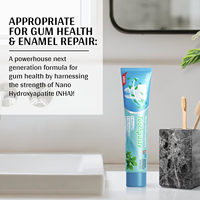 OEM/ODM Dentifrice sans fluorure Nano Hydroxyapatite pour adultes et enfants pour le blanchiment au prix de gros avec marque privée